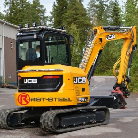 Lisävaloteline taakse / peräpuntin päälle JCB 55