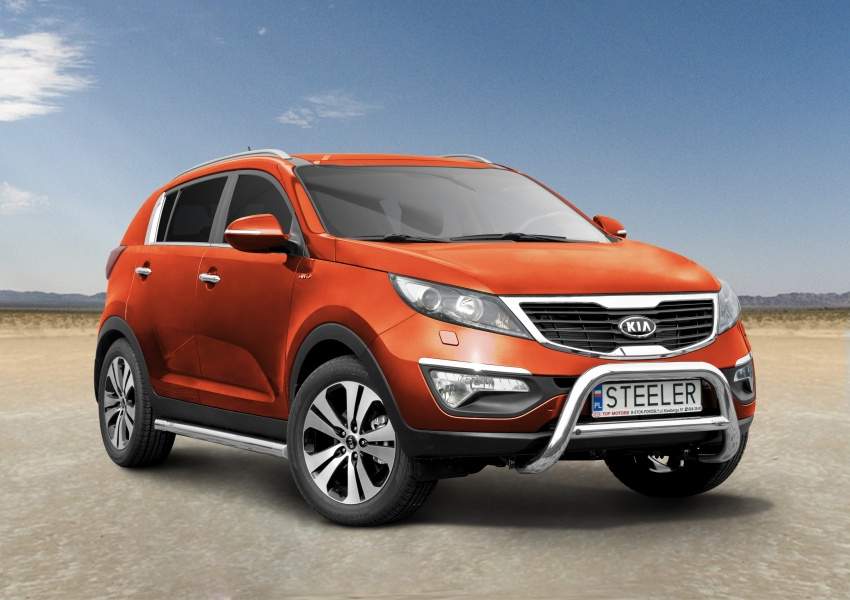 Kuvassa STEELER Lisävaloteline Kia Sportage 2012-
