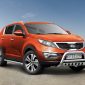 Kuvassa STEELER Lisävaloteline Kia Sportage 2012-