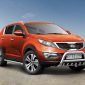 Kuvassa STEELER Lisävaloteline Kia Sportage 2010-