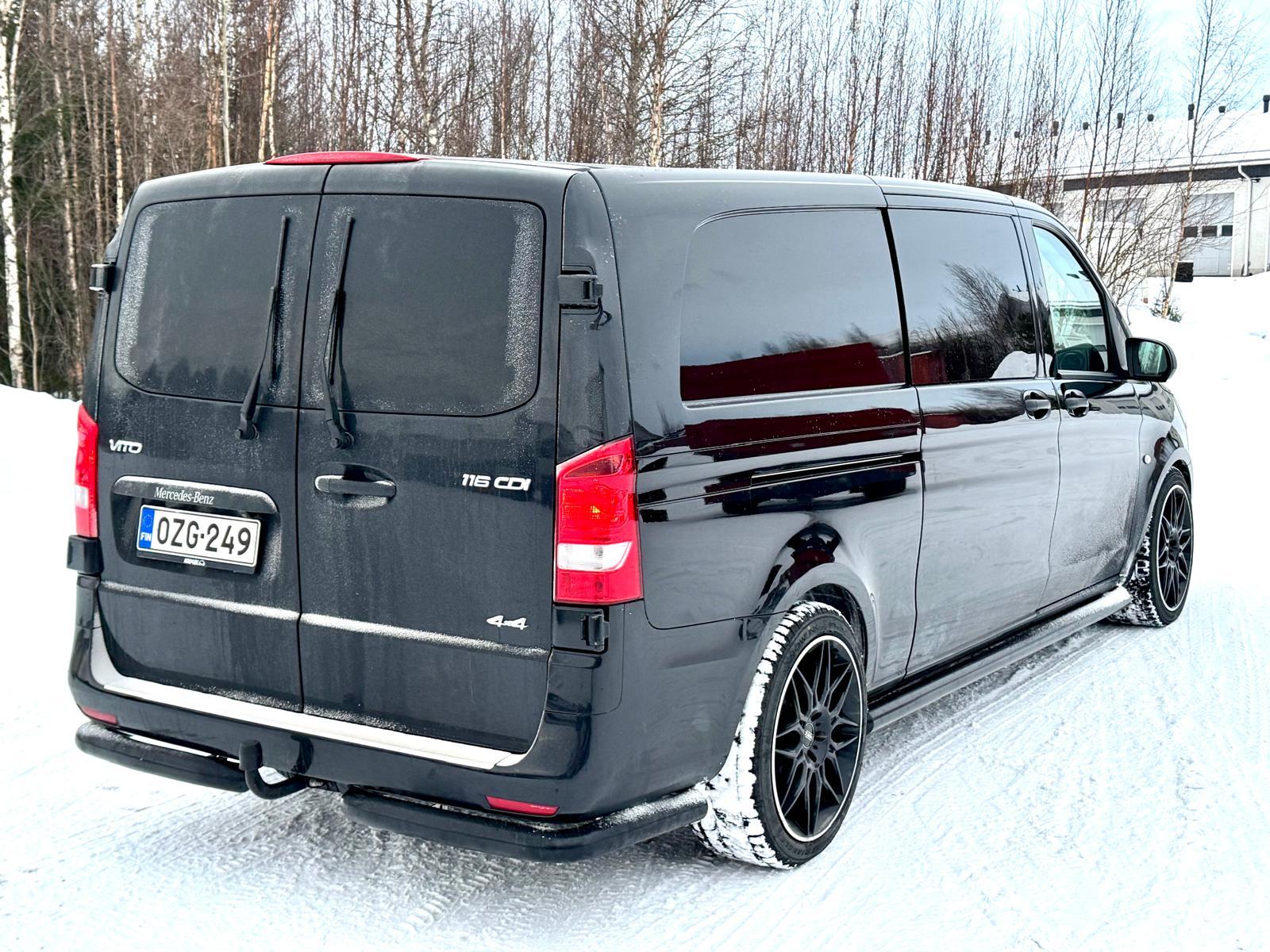 Kuvassa Takakulmaputket Mercedes-Benz Vito/ V-sarja 2014-2024