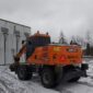 Kuvassa Lisävaloteline taakse / peräpuntin päälle Doosan DX160W
