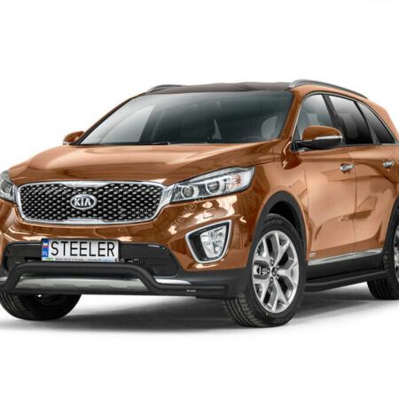Etupuskurin suojaraudat Kia Sorento 2015-2018, Musta