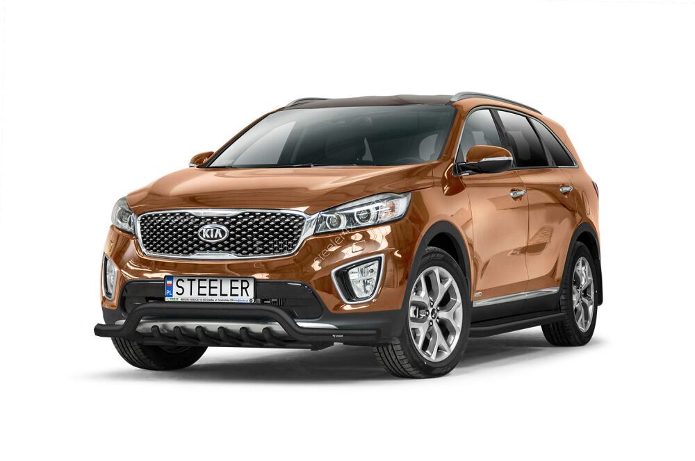 Etupuskurin suojaraudat Kia Sorento 2015-2018, Musta - Image 2