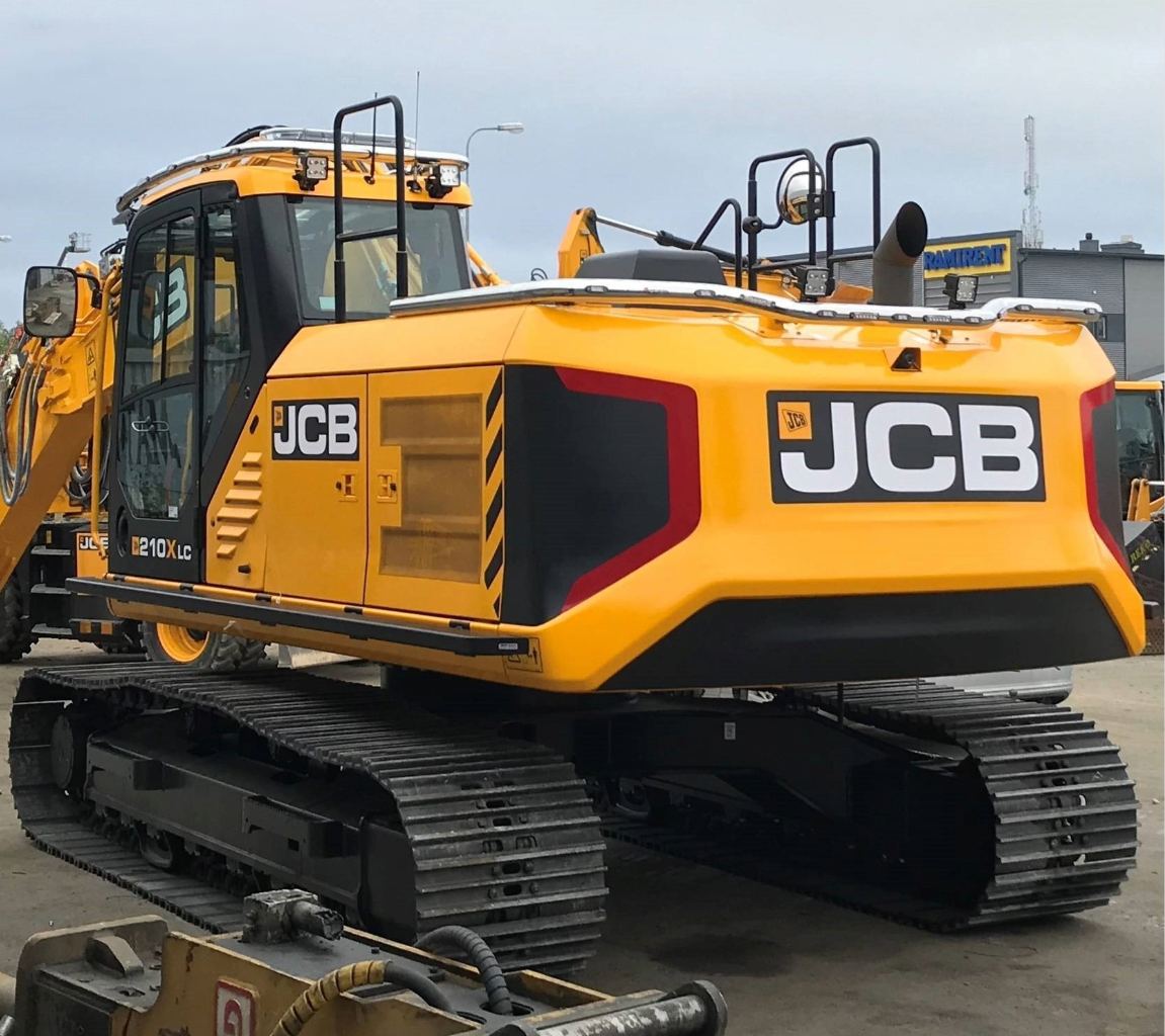 Lisävaloteline katolle JCB 210 XLC