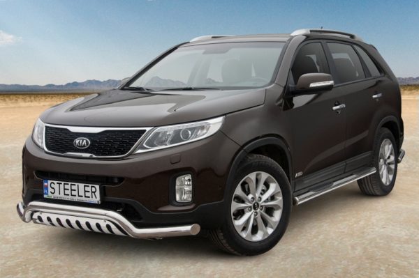 Kuvassa Kylkiputket askelmilla Kia Sorento 2012-2015