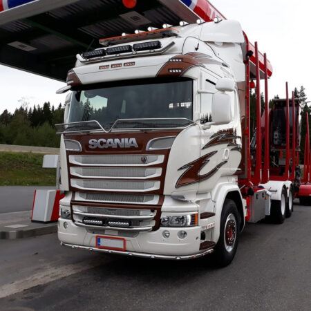Lisävaloteline maskiin Scania-R 2010-2016