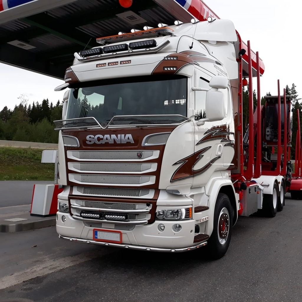 Lisävaloteline maskiin Scania-R 2010-2016