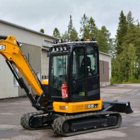 Lisävaloteline katolle JCB 55