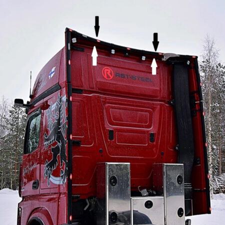 Työvaloteline taakse V02 MB Actros MP4/MP5 GigaSpace