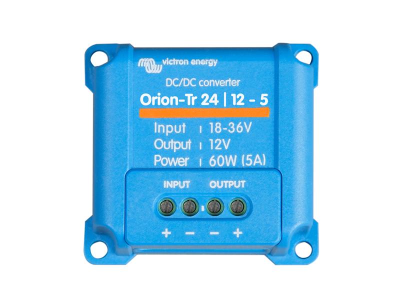 Kuvassa Jännitteen alennin 24V->12V