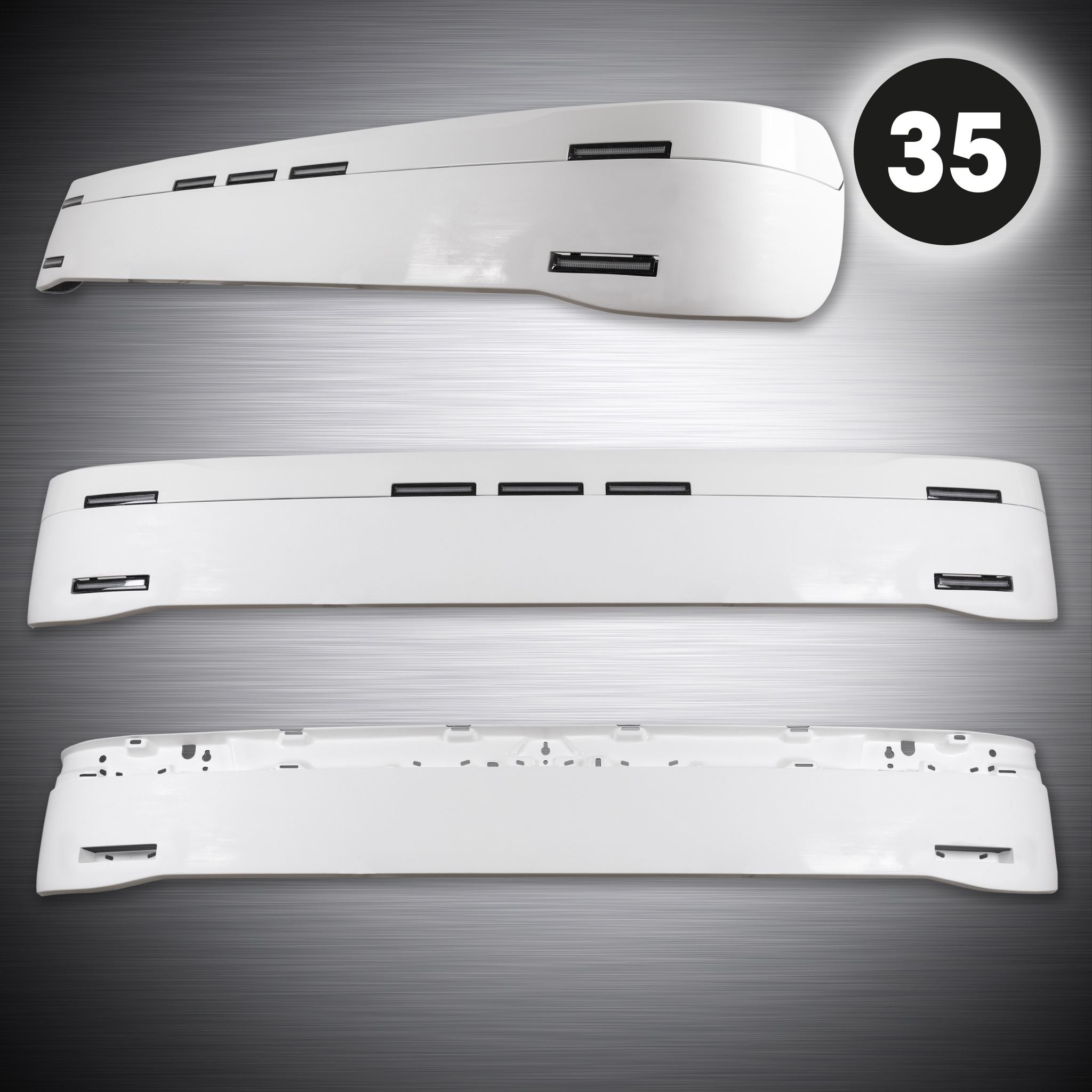 Truckstyle Sweden aurinkolipan alaosa STD 35cm, Scania NG 2017-