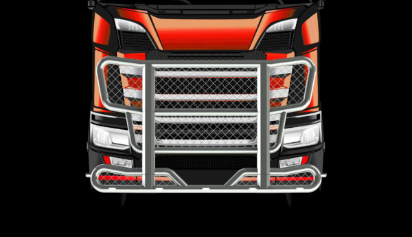 Kuvassa Karjapuskuri Freeway Scania NextGen S 2017-