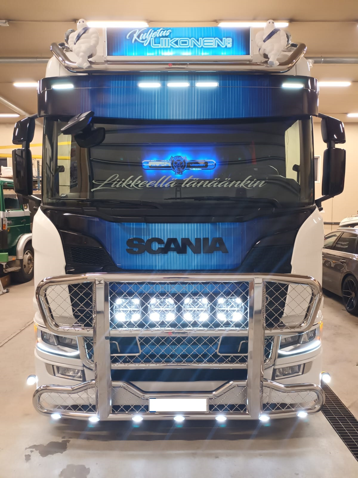 Kuvassa Karjapuskuri Freeway Scania NextGen G 2017-