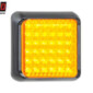 Kuvassa LED-Takavilkku 12-24, Keltainen