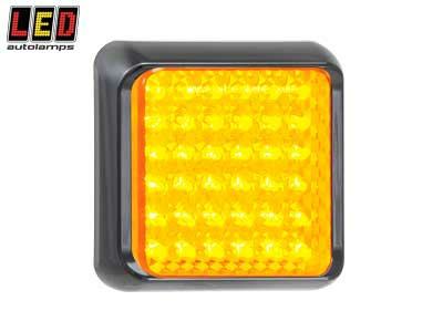 Kuvassa LED-Takavilkku 12-24, Keltainen