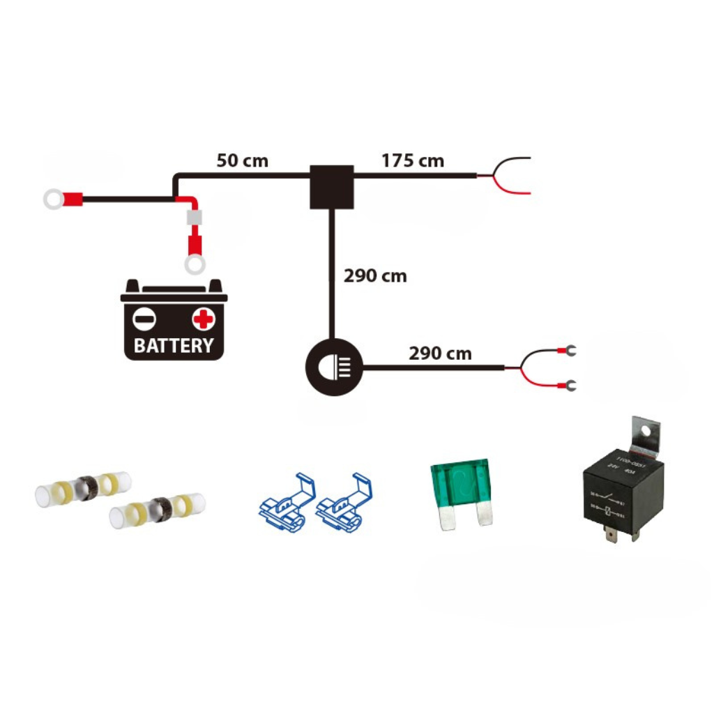 Optibeam Relejohtosarja, 12/24V