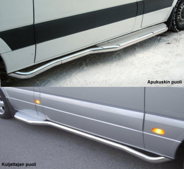 Kuvassa Kylkiputket astimilla MB Sprinter 2006- (SWB)
