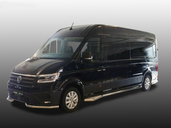 Kuvassa Kylkiputket astimilla Volkswagen Crafter 2017-/ MAN TGE 2018-, LWB