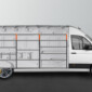 Kuvassa Work System V-Enkel Kalustesarja MB Sprinter L3H2
