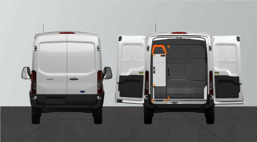 Work System V-Proplus kalustesarja Ford Transit Custom L1H1 - Image 2