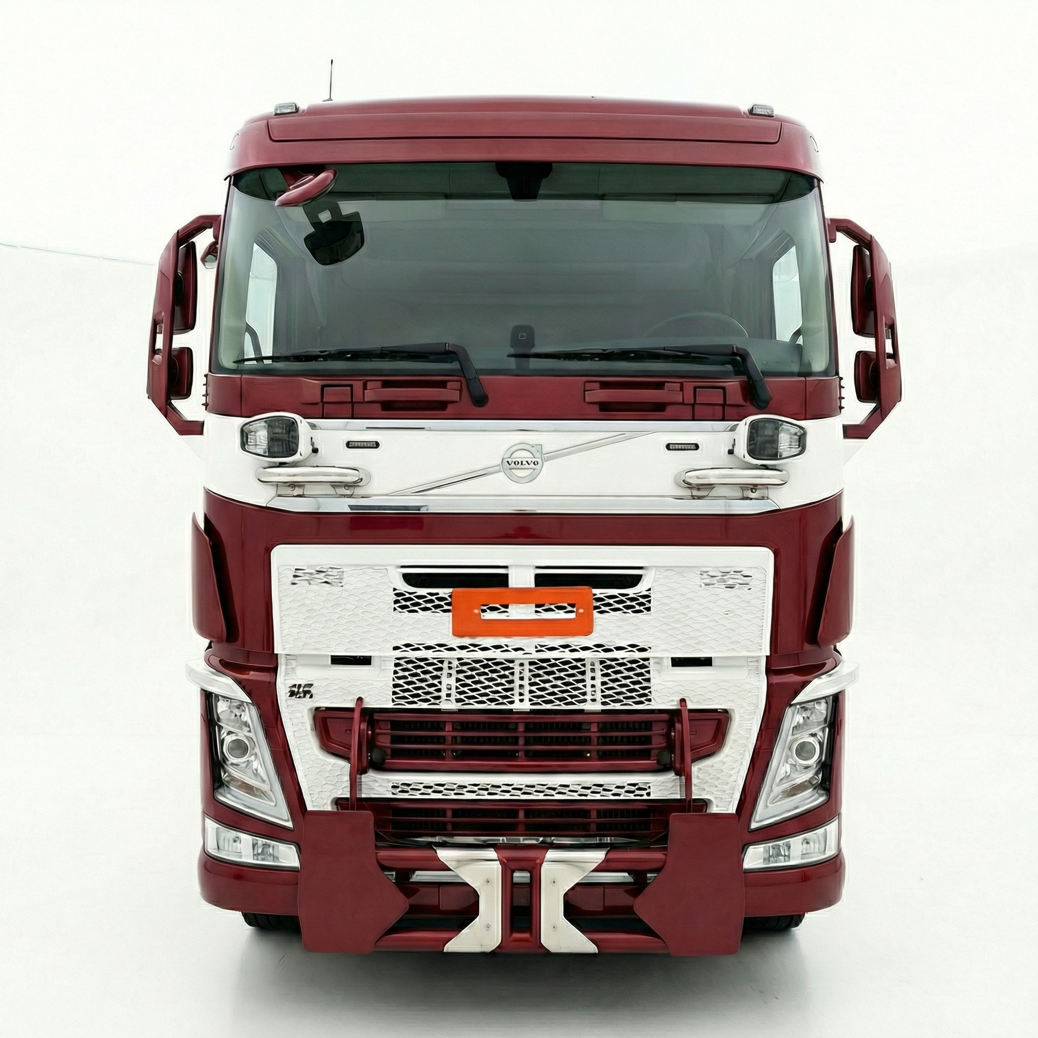 Kuvassa Auravaloteline 2-osainen Volvo FH4 2012-2020
