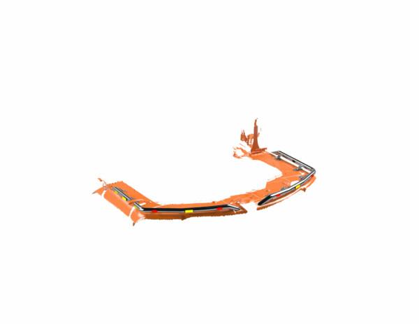 Kuvassa Valoteline taakse Hitachi ZX225USRLC-7 (Ø60mm)
