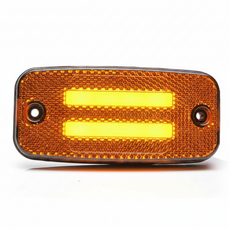 Strands oranssi kaksirivinen sivuäärivalo, 2-napainen