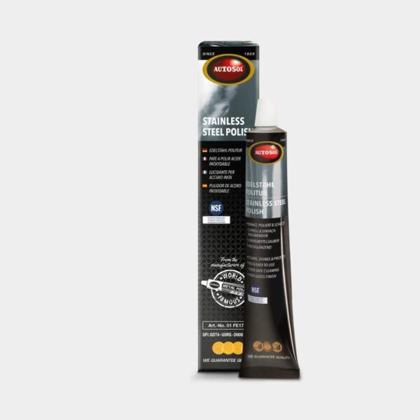 Kuvassa AUTOSOL Stainless Steel Polish kiillotustahna 75ml