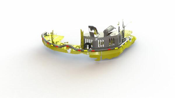 Kuvassa Valoteline taakse / peräpuntin päälle Volvo ECR145EL 2016-2024