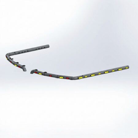 Lisävaloteline taakse/ peräpuntin päälle Doosan DX225LC-7 (ilman peltisuojaa)