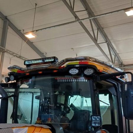 Lisävaloteline katolle JCB Fastrack