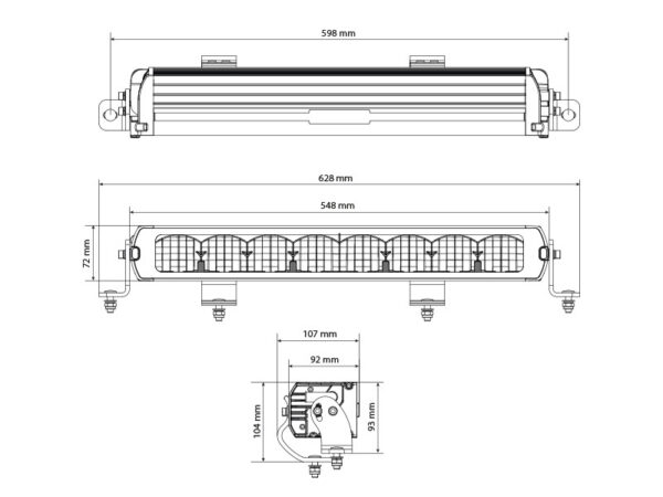 X-vision Genesis II 600 Hybrid Beam LED-Lisävalopaneeli - Image 3