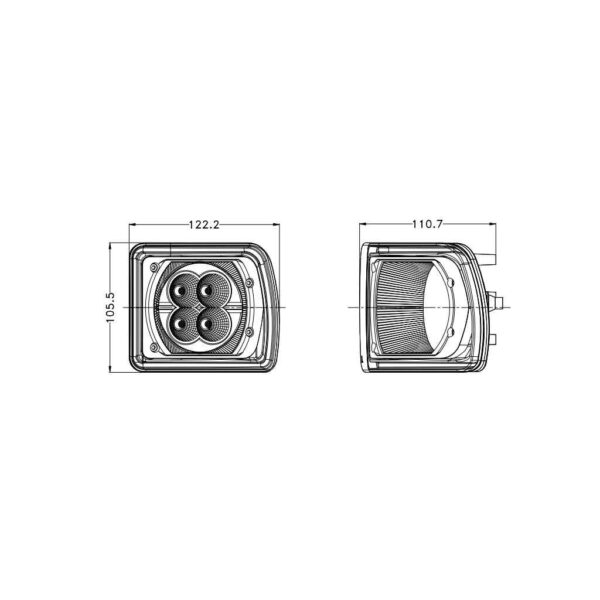 Revon RTV417 LED-Työvalopari John Deere 20/30-Sarja - Image 2