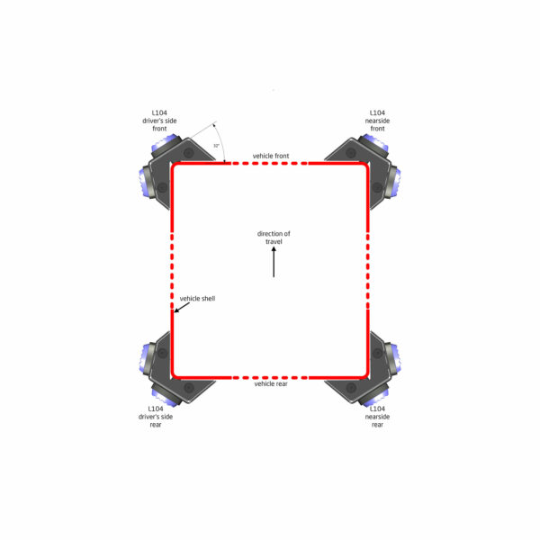 Standby L104 LED-Varoitusvalo Kulma-Asennus - Image 2