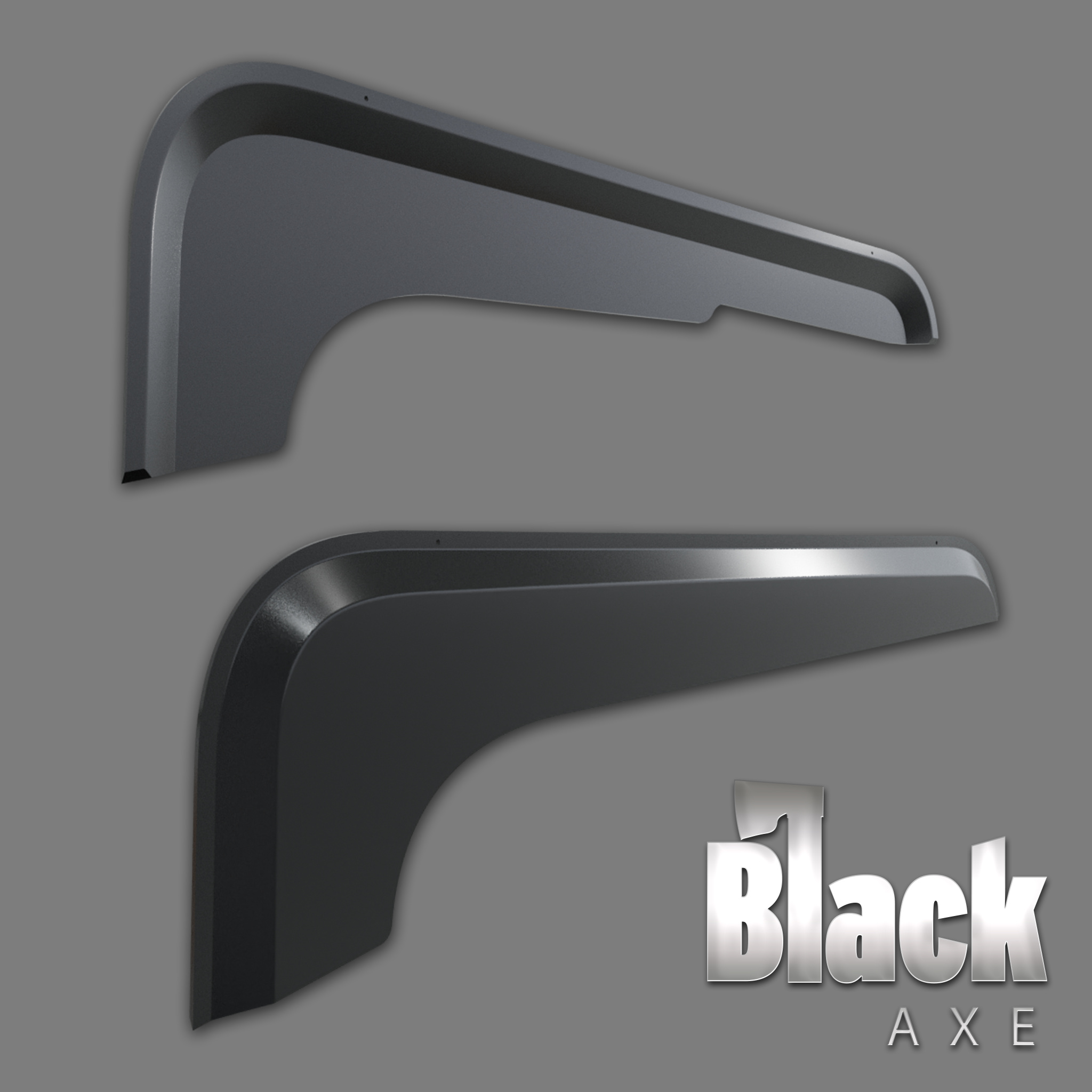 Ikkunavetosuojat lyhyt Scania NextGen 2017- Black Axe - Image 2