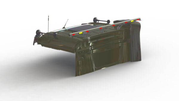 Työvaloteline MB Arocs / Actros CS, ilmanotto katolla