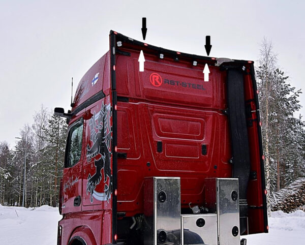Työvaloteline taakse MB Actros MP4/MP5 GigaSpace