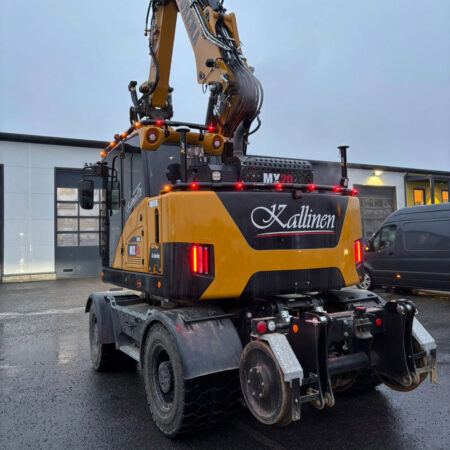 Valoteline taakse / peräpuntin päälle Hydrema MX20G Rail 2021-