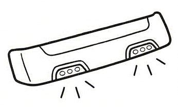 Äärivalot aurinkolippaan