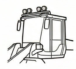 Valoraudat py&ouml;r&auml;kuormaajan katolle