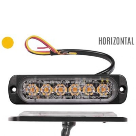 AXIXTECH ST6 LED-Tasovilkku, Vaaka-asennettava 12-24V