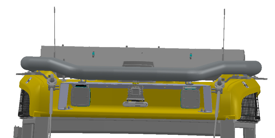 Lisävaloteline katolle V03 Ponsse Harvesteri - Image 2