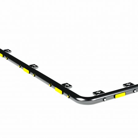 Kuvassa Valoteline konepeiton päälle (sivuun) Hydrema MX20G Rail 2021-