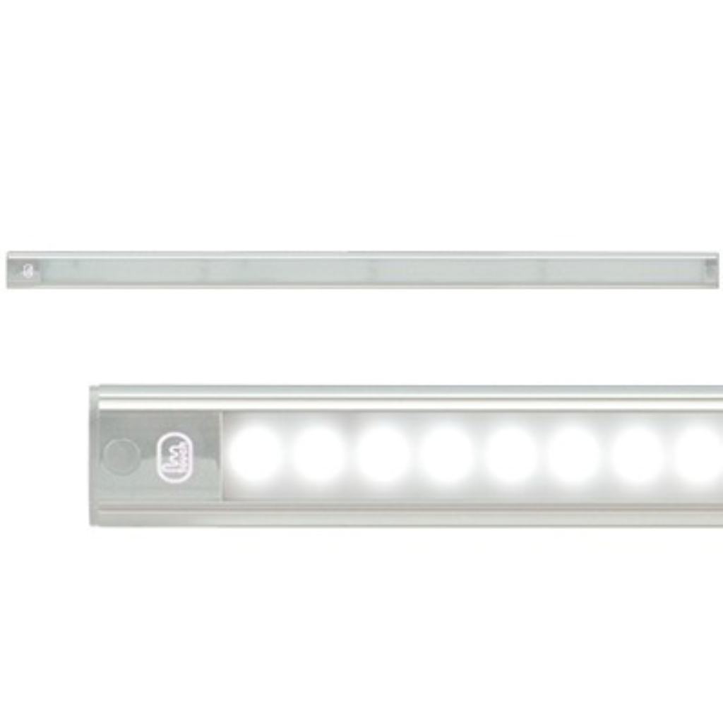 LED-Sisävalo, hopea 12V, ilman katkaisijaa