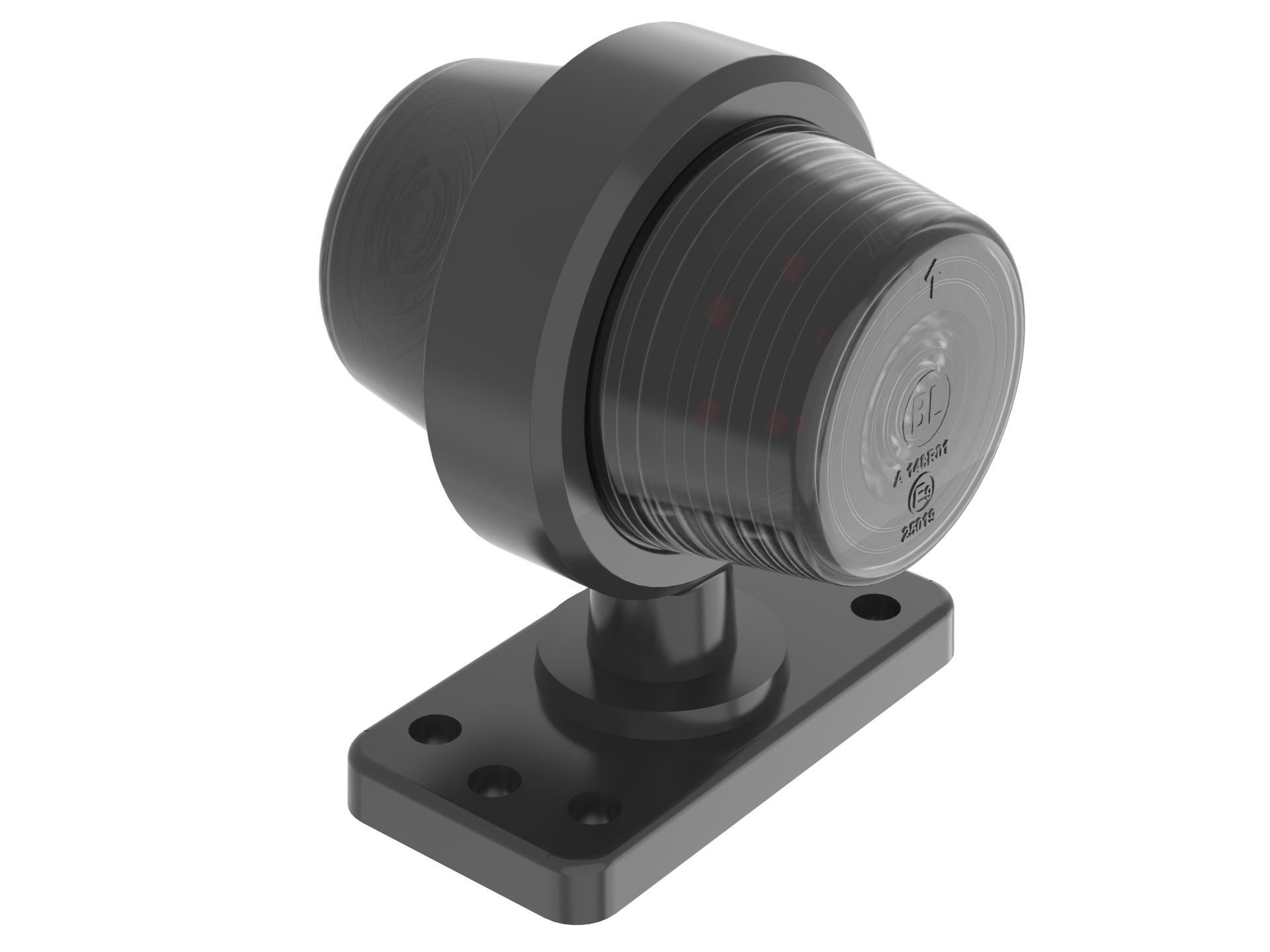 Äärivalo Briodlights - Dark - Short rubber arm - Etu/Taka