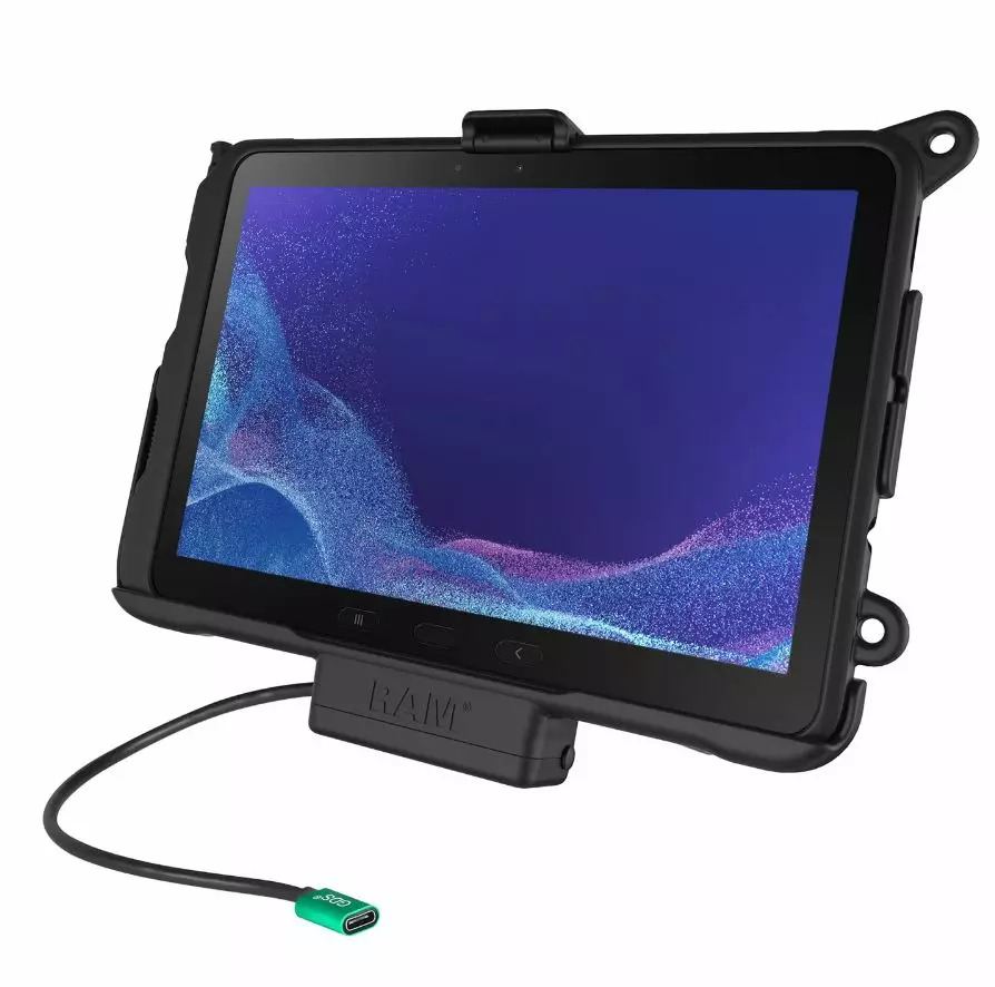 Ram Mounts tabletti-teline Galaxy Tab Active Pro & 4-5 Pro (virta)