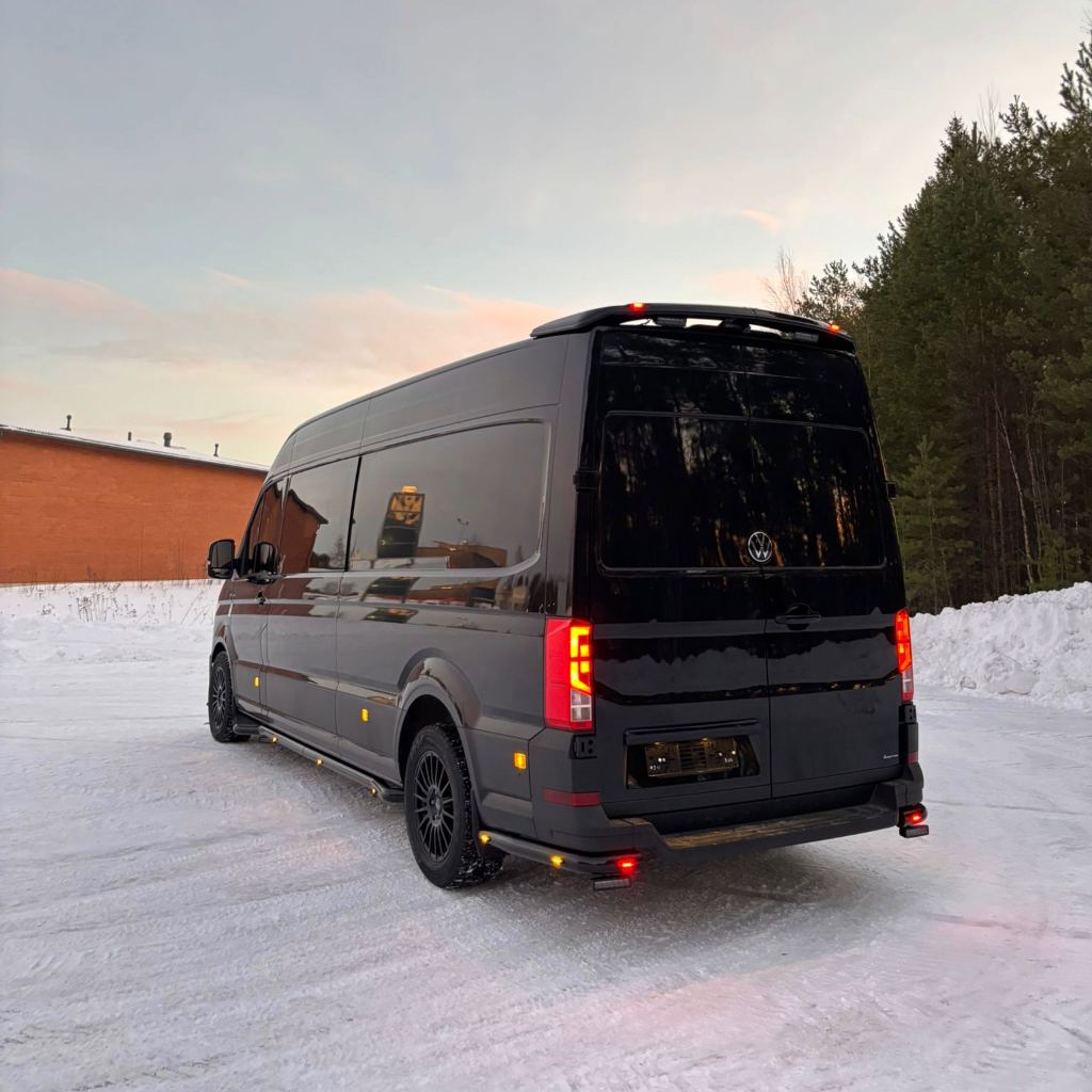 Takakulmaputket VW Crafter 2017- (astinporras puskurissa, leveä)